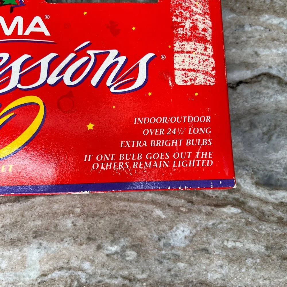 VTG Set of 2 Noma Expressions 50 Assembled Light Set Christmas Lights New In Box